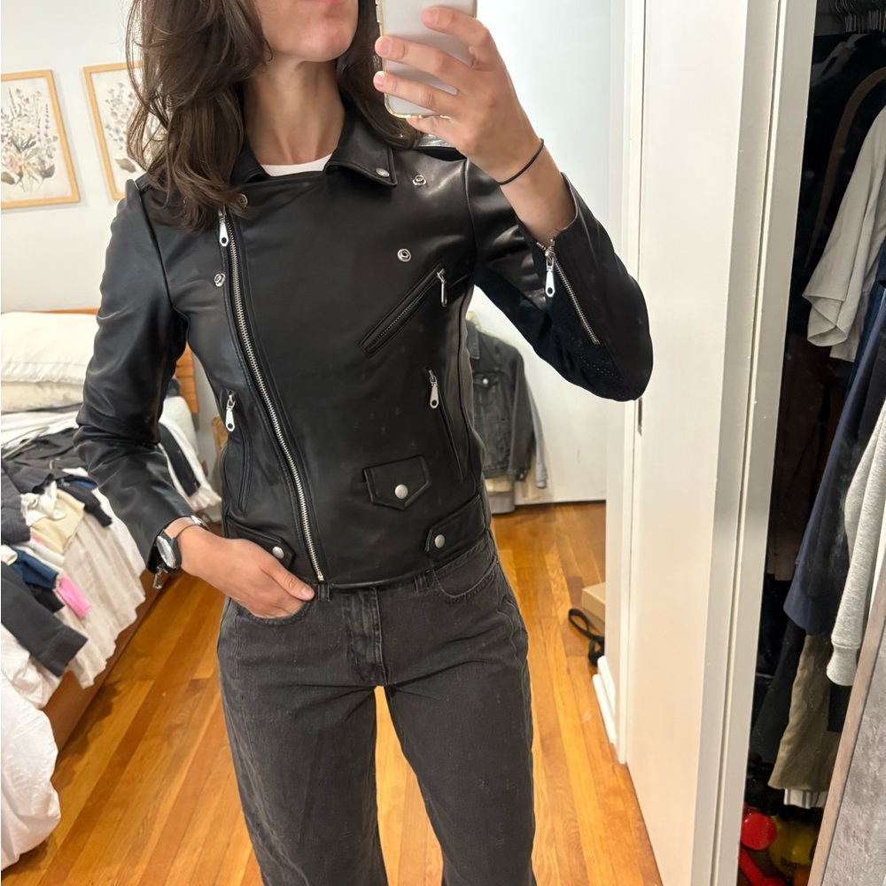 Rebecca Minkoff Black Leather Jacket - Picture 2 of 11